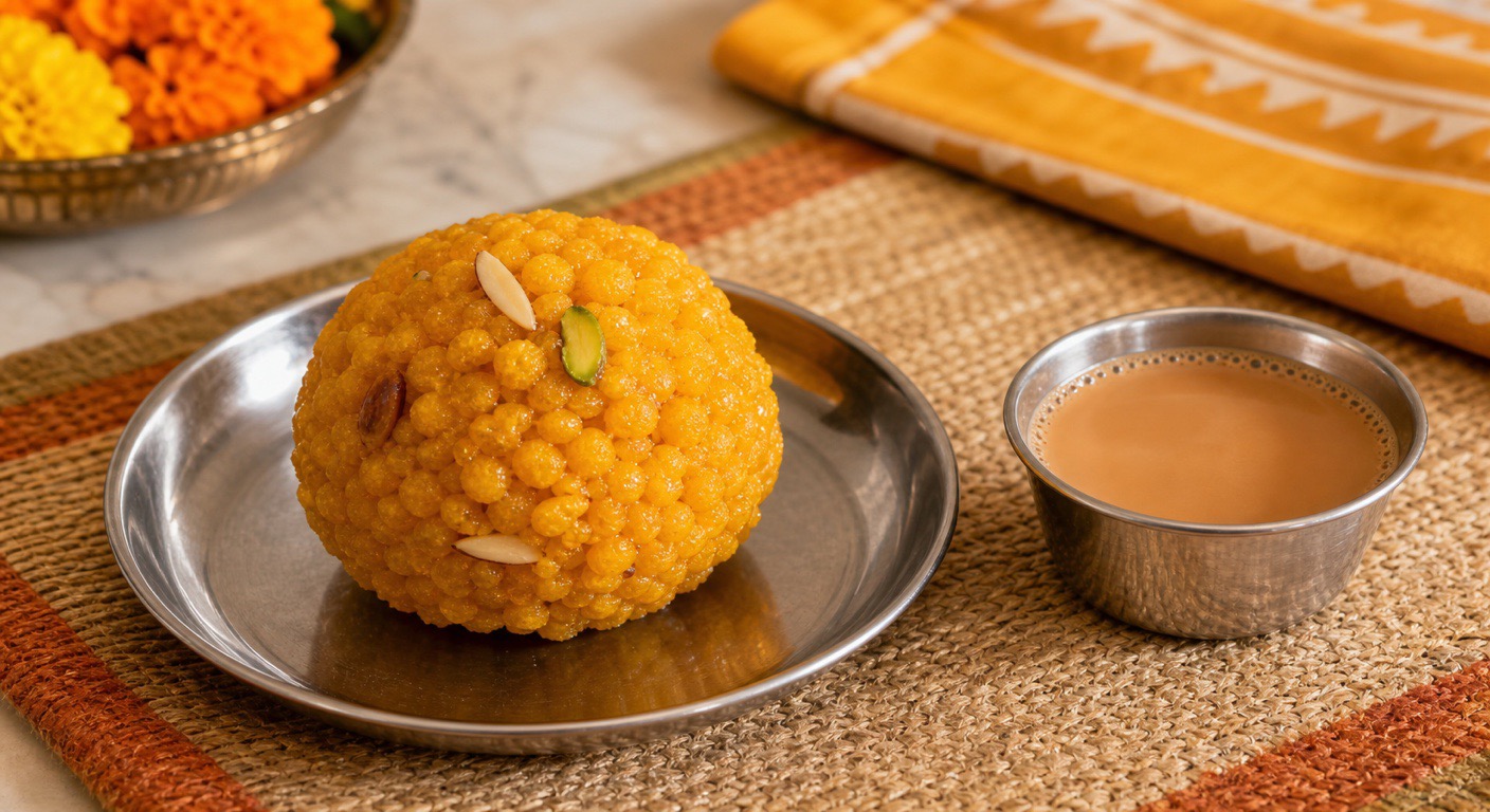 One boondi laddoo - small size, big number