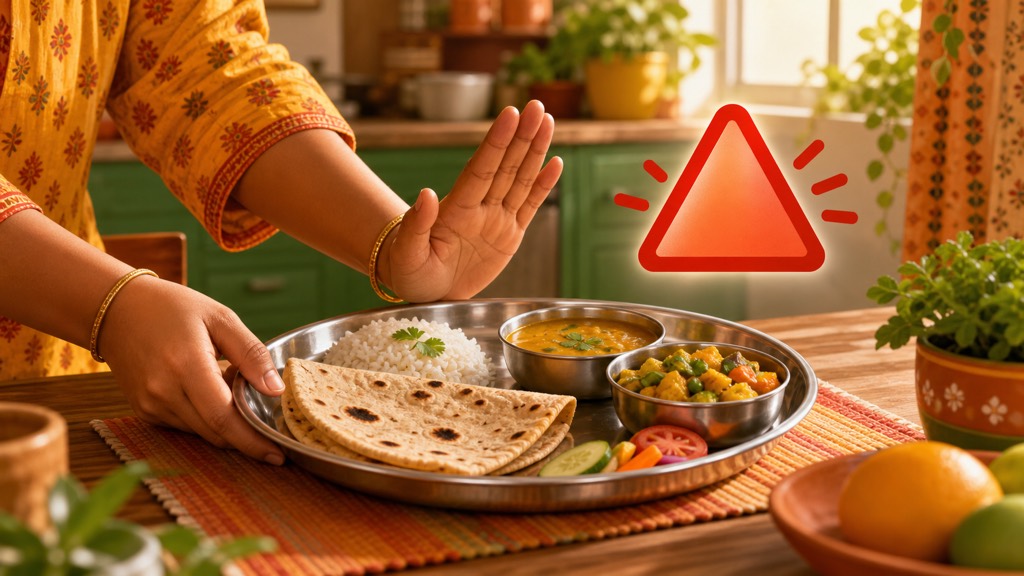 Cutting all carbs backfires - keep roti, count calories
