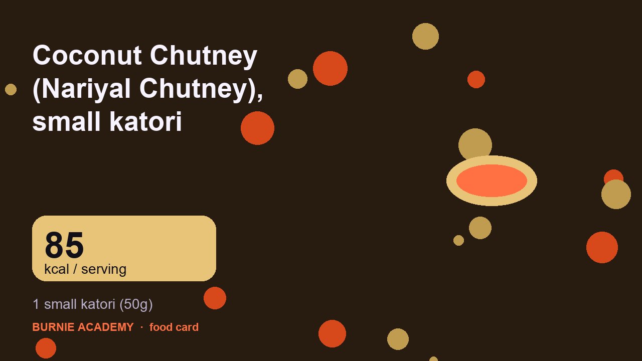 What Coconut Chutney (Nariyal Chutney), small katori really costs