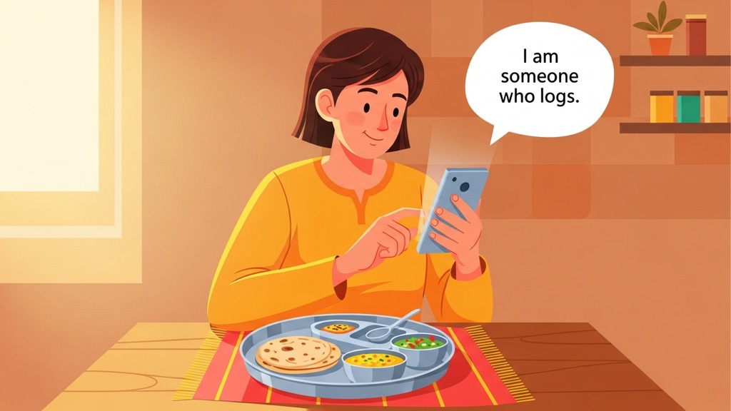 Identity over outcome — I am someone who logs