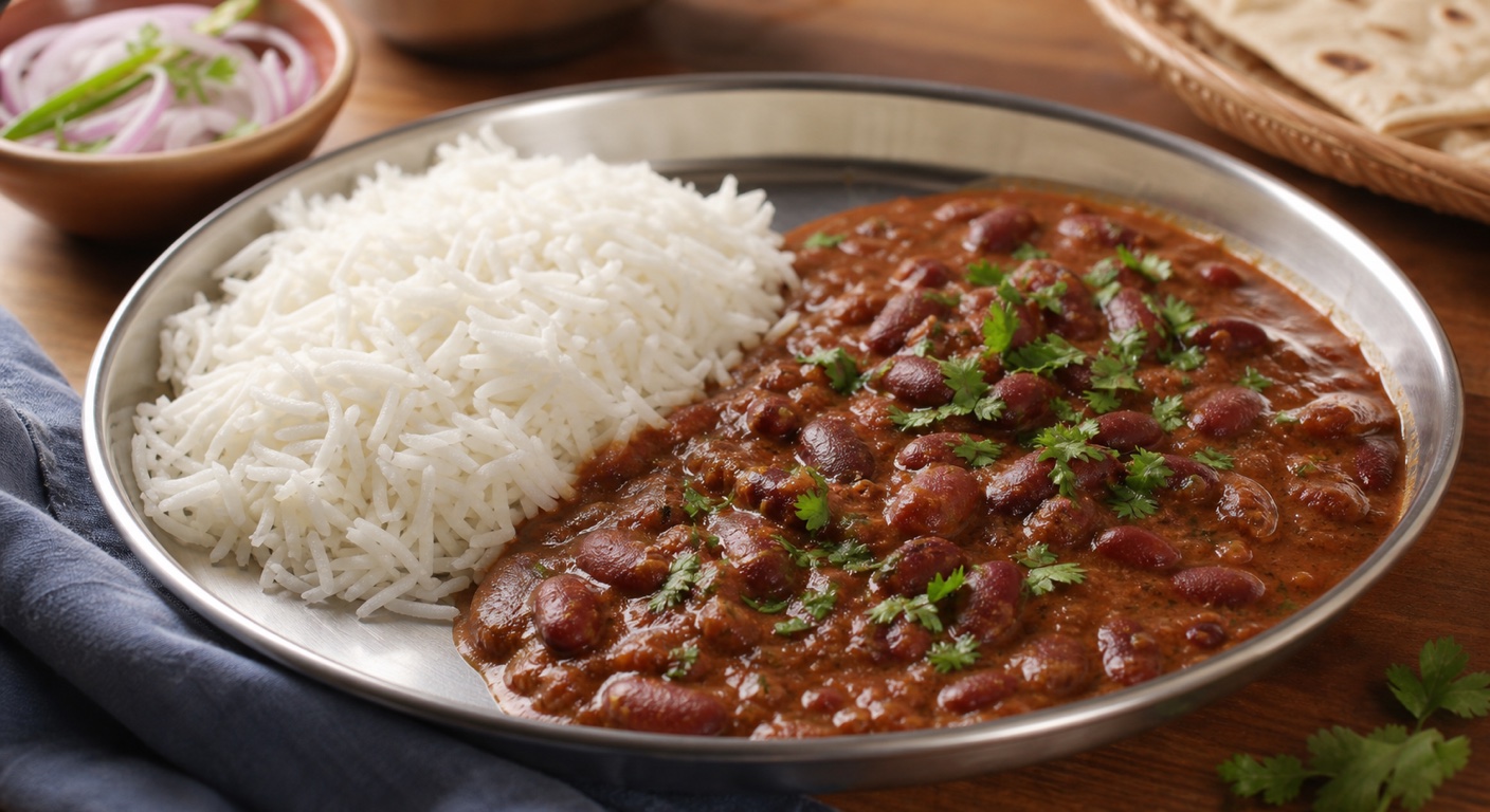 I love rajma-chawal/chole-chawal - how do I cut its calories?