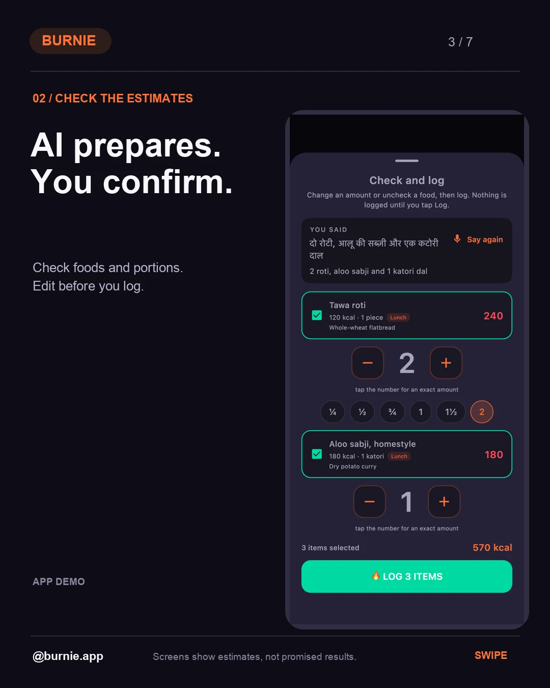 AI entry and analysis — slide 3 of 7