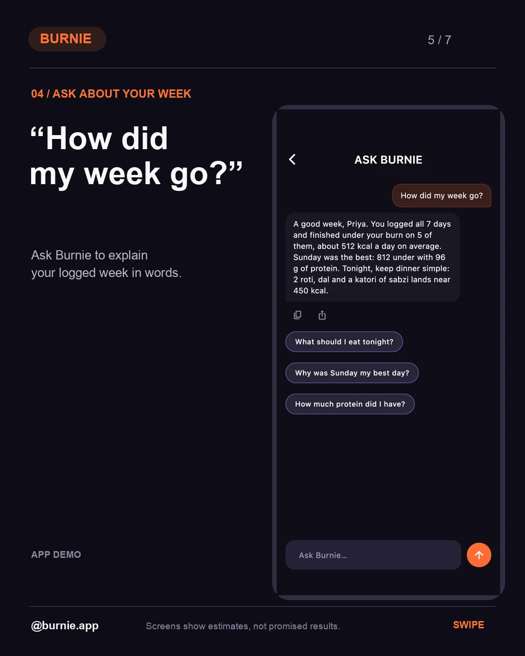 AI entry and analysis — slide 5 of 7
