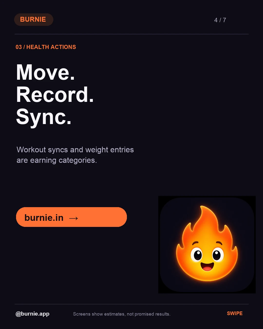 How Burnie points work — slide 4 of 7
