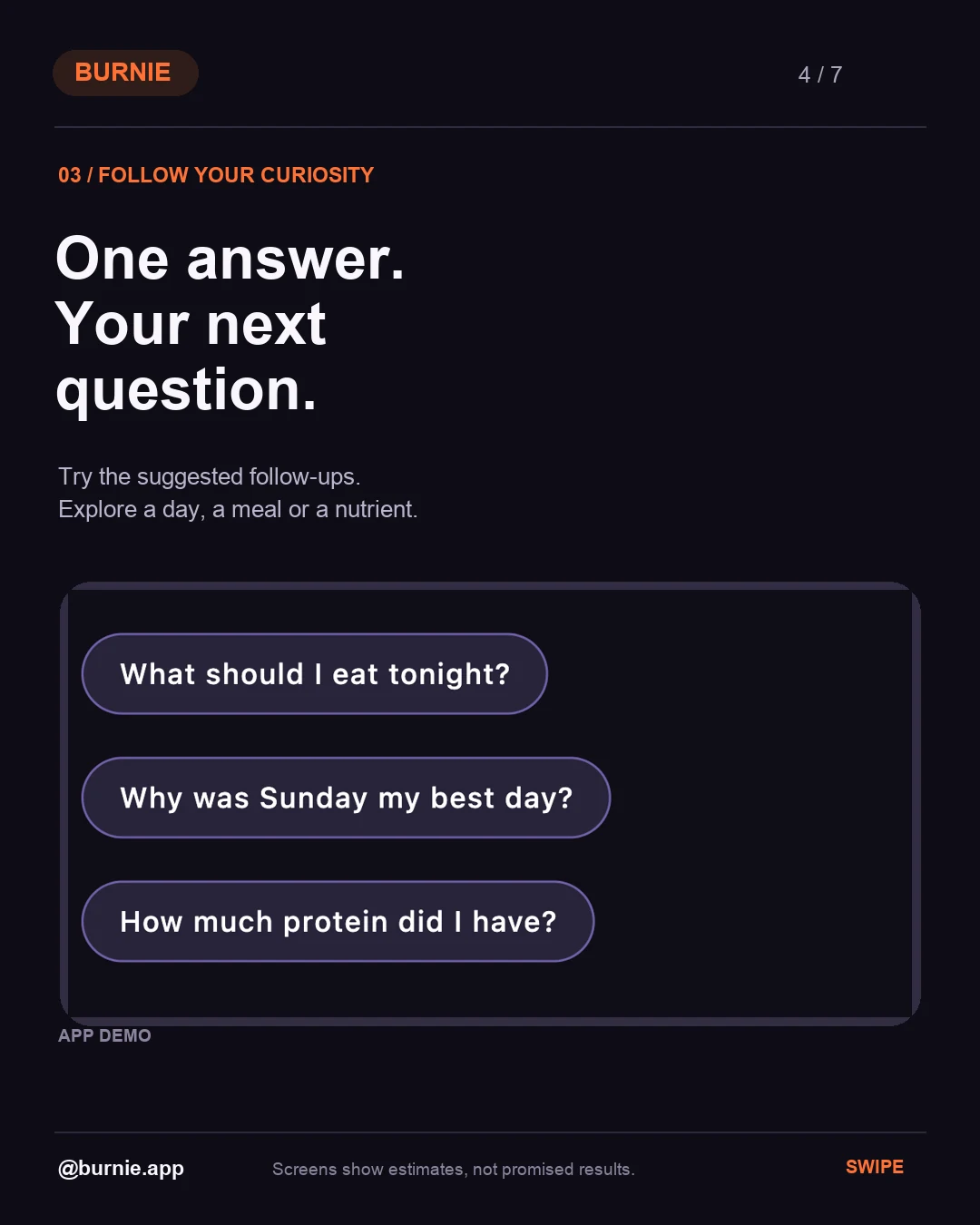Ask Burnie better questions — slide 4 of 7